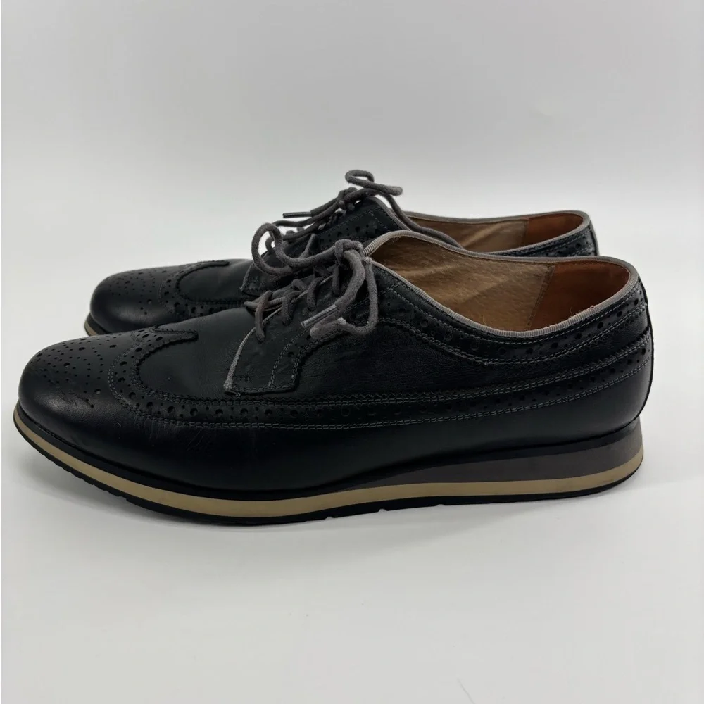 Florsheim limited indigo flux wingtip oxfords 10 black work office comfort